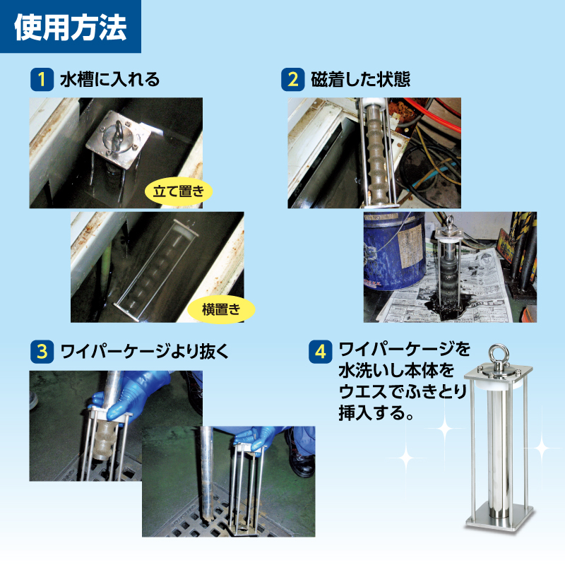 株式会社nji｜すらぢとーる スラッヂ収集強力永磁棒 ST-251WC・321WC