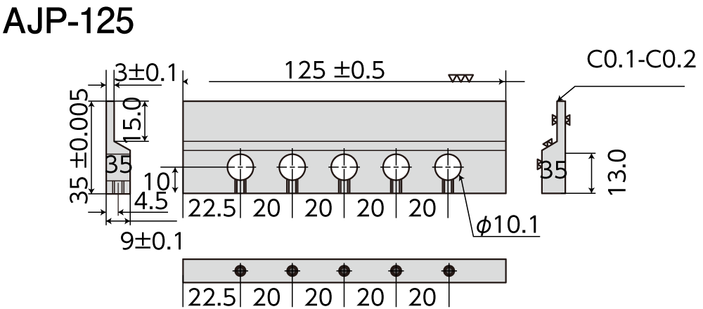ジャストパラレル寸法